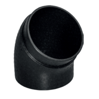 7.8" 200mm ComfoPipe 45 Degree